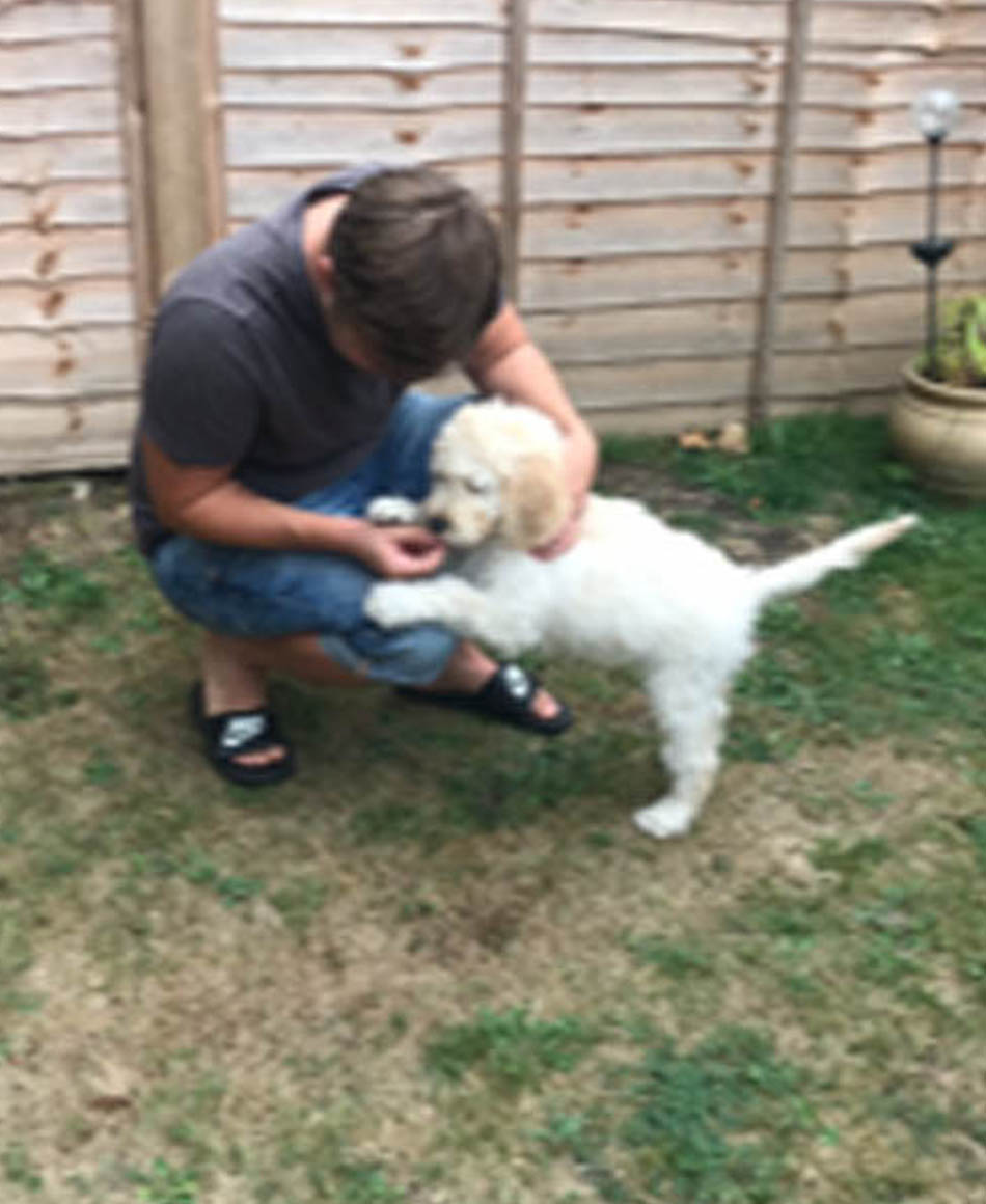 Charlie with dog